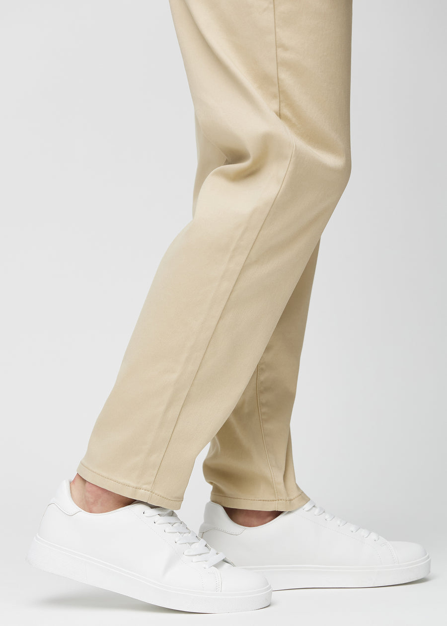 The ankles of a model, so you can see how loose the jeans fit.